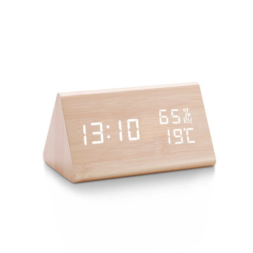 Minimalist Wooden Digital Alarm Clock