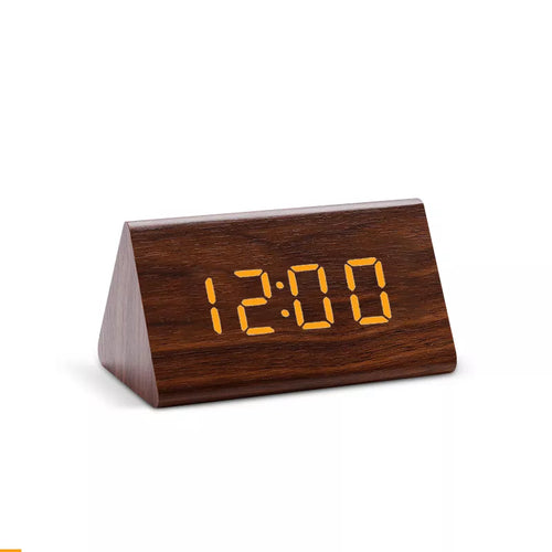 Minimalist Wooden Digital Alarm Clock